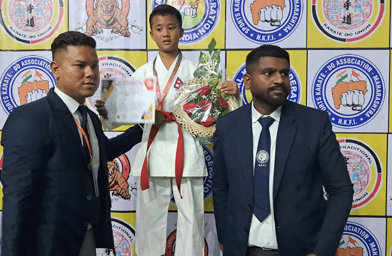 करातेमा नेपालले जित्यो पहिलो स्वर्णपदक