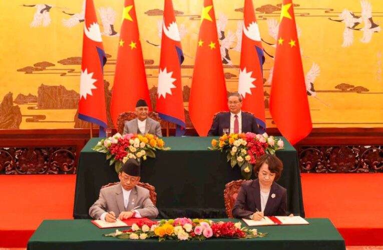 नेपाल र चीनबीच ८ वटा सहमतिपत्रमा हस्ताक्षर