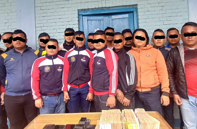 जग्गा बैना गर्न बोलाएर ६० लाख लुट्ने १८ जना पक्राउ