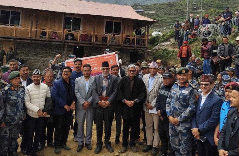 धादिङको तिप्लिङमा सशस्त्र प्रहरी बलको नयाँ बिओपी स्थापना