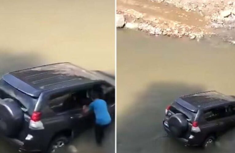 मन्त्री सवार गाडी मेलम्ची खोलामा फस्यो