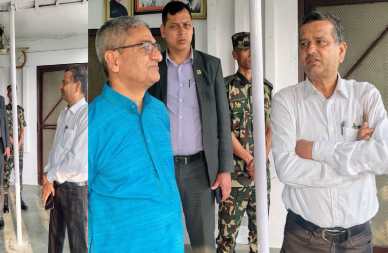 गृहमन्त्री लेखकद्वारा विराटनगरस्थित कोइराला निवासको अवलोकन