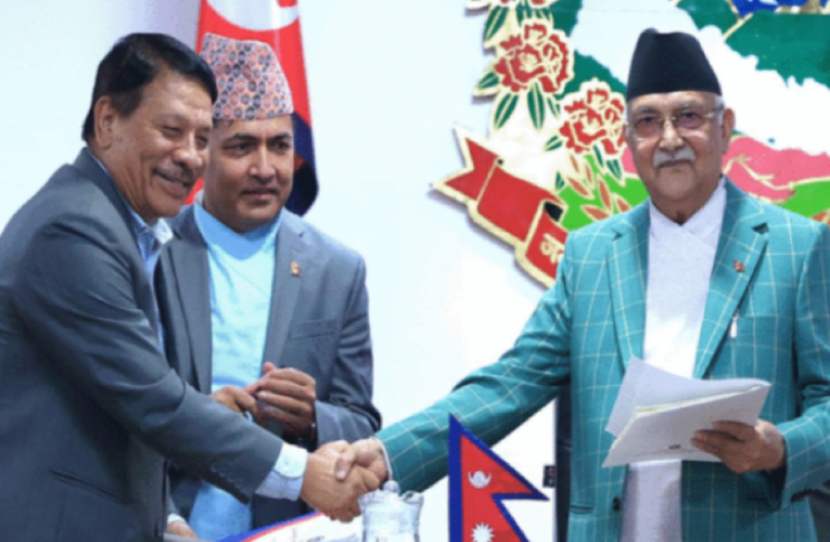 प्रधानमन्त्री र मन्त्रीहरूबीच एक वर्षका लागि कार्यसम्पादन सम्झौता हुँदै