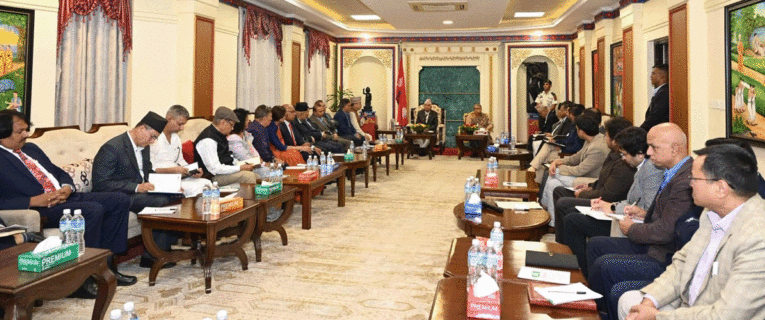 राष्ट्रपति पौडेलले बोलाएको सर्वदलीय बैठकमा यी नेता भए सहभागी