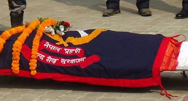 मोटरसाइकल दुर्घटनामा प्रहरी सहायक हबल्दारको मृत्यु