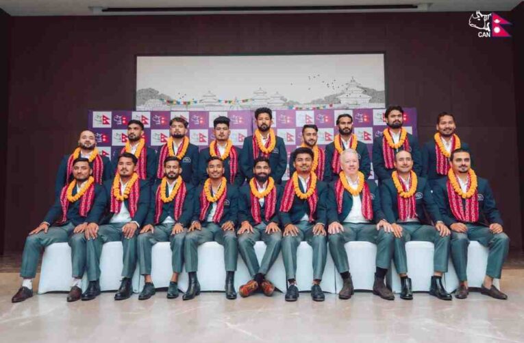 आईसीसी टी-२० विश्वकप खेल्न जाने नेपाली क्रिकेट टिमको बिदाइ