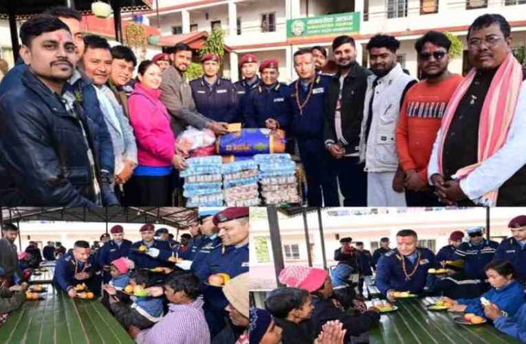 आईजीपी कार्कीद्वारा वीरगञ्जको मानवसेवा आश्रममा अनाथ र वृद्धवृद्धालाई खाद्यान्न तथा फलफूल सहयोग