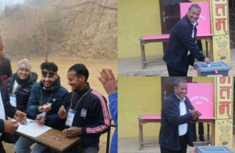 लामो समय निर्वाचन बहिस्कार गरेका विप्लवले गरे मतदान