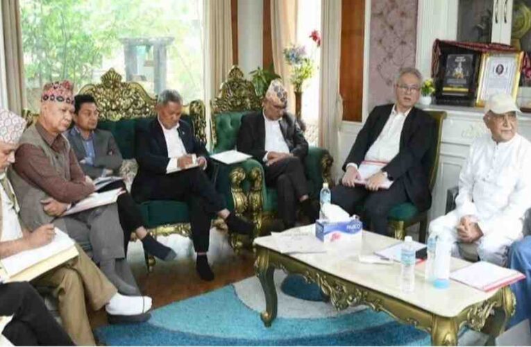केन्द्रीय सदस्यको कार्यविभाजन टुङ्ग्याउने जिम्मेवारी ओली र पोखरेललाई