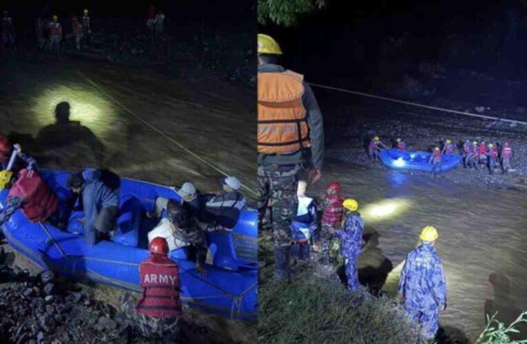 रोशी खोलामा फसेका ८९ यात्रुको सकुशल उद्धार