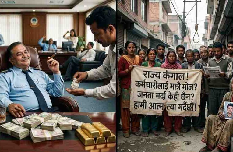 कर्मचारीलाई मोजैमोज,राज्य कंगाल,जनता धमाधम आत्महत्या गर्दै