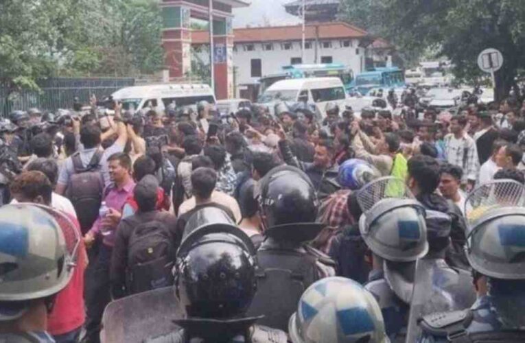 गणेश नेपालीको न्याय माग गर्दै विरोध प्रदर्शन